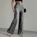 AD723 European And American Cross-border New Fashion Sexy Casual Comfortable Silver High-waisted Slim-fit Versatile_ecoleips.com