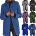 Vintage Wool Blend Coat – Fall/Winter Women’s Stand Collar Button Jacket (Navy/Beige/Caramel, S-5XL)_ecoleips.com
