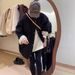girl Korean Style Stand Collar Parka Thickened Coat 2024 Winter New Patchwork Lamb Wool Mid-Length Top Cotton_ecoleips.com