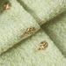 Women's Clothing Wool tweed autumn short candy green tops _ecoleips.com