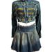 Women's Clothing Women's Clothing Set Style Embroidered Elastic Fabric Top Pleated Skirt For Formal & Casual For Women_ecoleips.com