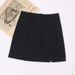 Women's Clothing High Waisted Anti-Exposure A-Line Skirt With Slits Bodycon Korean Style Design Women's Suit Skirt_ecoleips.com