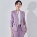 Apricot Colored High End Acetate Satin Suit Set for Women Petite 2024 New Style Sophisticated And Popular_ecoleips.com