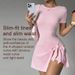 Women's Clothing Women's Cross-Over Casual Yoga Onesie Mini Skirt Tight Fitting Backless Two Piece Outdoor Fitness Anti-Exposure Sports Tennis Skirt_ecoleips.com