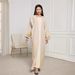 Verve 2025 New Clothing Muslim Fashion Elegant Cardigan Embroidered Dress Abaya_ecoleips.com