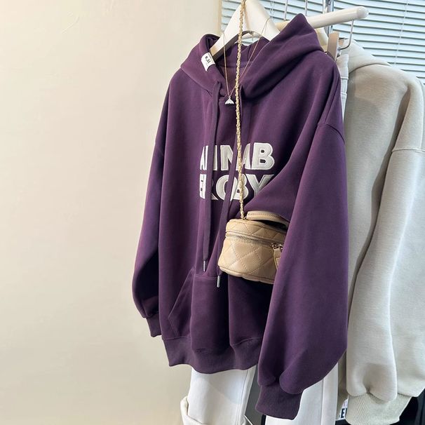 Real Shot Of Foreign Trade: Women's Lightweight Long-sleeve Sweatshirt Elaborate Letter Embroidery, New Spring/autumn_ecoleips.com