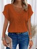 2026 European And American Spring Summer New Independent Station Lace Patchwork Short Sleeve T-Shirt In Stock_ecoleips.com