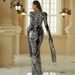 Women's Clothing Long Sleeved Temperament Sexy Tight Long Sequins Self Cultivation Super Long Sleeved Catwalk Evening Dress Dress Female_ecoleips.com