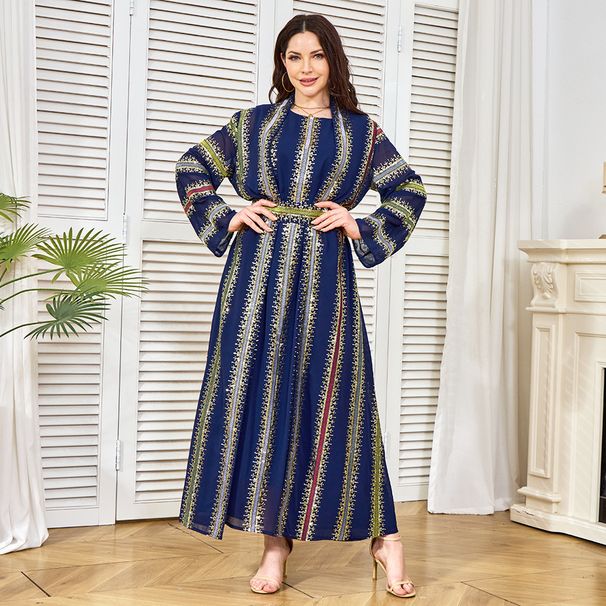 2025 Spring New Muslim Abaya Dubai Sequin Evening Two-Piece Set Women's Dress_ecoleips.com