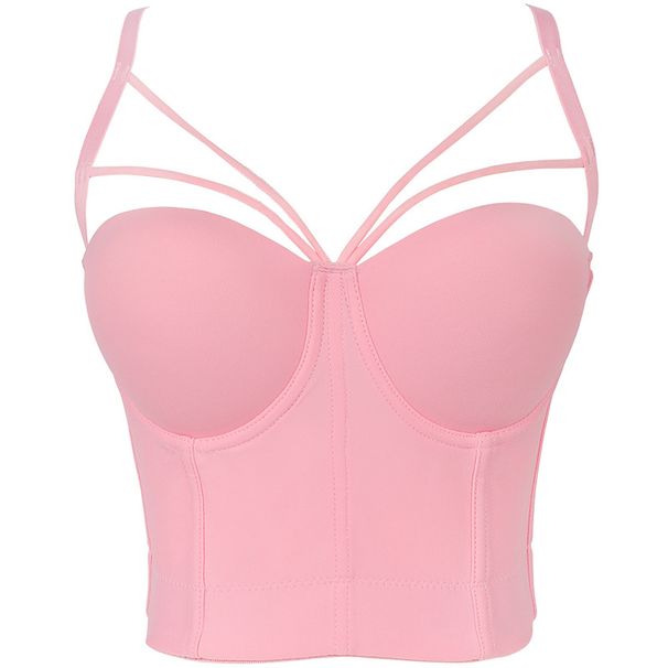 Women's non-slip triangle camisole waistcoat molding bodice sexy with underwire backless wrap chest on the day Always wearable_ecoleips.com