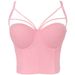 Women's non-slip triangle camisole waistcoat molding bodice sexy with underwire backless wrap chest on the day Always wearable_ecoleips.com