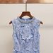 SP Home Women's French Lace Sleeveless Dress - Elegant Round Neck Floral Design, Spring Summer Dress_ecoleips.com