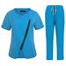 Women's Clothing Zipper Wash Clothes Beauty Salon Haircut Spa Staff Dental Clinic Work Clothes Nurse Clothes_ecoleips.com