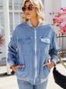 K New Women's Baseball Jacket With Zipper Denim Jacket_ecoleips.com