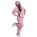 Women's Casual Hoodie & Pants Set - Cozy Loungewear Two-Piece Outfit With Eye Mask, Soft Polyester, Oversized Fit, Solid Colors_ecoleips.com
