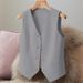 Women's Black Short Vest New Style Small Tank Top Layering Inner Wear Suit_ecoleips.com