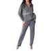 Women’s Clothing new autumn and winter casual long sleeved trousers sweatshirt trousers 2 piece set_ecoleips.com