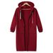 Women's Clothing Autumn And Winter Women's Clothing Mid Length Hooded Long Sleeved Sweatshirt Women's Winter Coat_ecoleips.com
