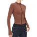 Women's Clothing Autumn And Winter Nude Yoga Clothes Long Sleeves Women Zipper Sports Slim Yoga Jacket Fitness Clothes Tops_ecoleips.com