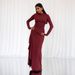 Fall Sexy High Slit Bodycon Dress Stretchy Slim Fit Cow Milk Silk Fabric High Waist Sleeveless Clubwear Available_ecoleips.com