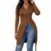 Aria Basics Aria Basics 2026 Autumn/Winter Independent Station European And American Foreign Trade Women's V-neck Long-sleeve_ecoleips.com