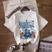 Women's Casual Round Neck Short Sleeve T-Shirt Multi-Color Style Simple Fashionable Sports Top Solid Printed Loose Fit_ecoleips.com