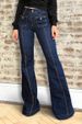 Women's Clothing Retro High-Waisted Women's Flared Jeans Slimming Elegant Trousers For Formal And Casual Wear Spring Summer Style_ecoleips.com