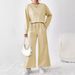 In Stock 2025 European American Loose-fitting Simple Solid Color Casual Suit Women, New Autumn And Winter Textured_ecoleips.com