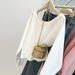 Real Shot Of The 2025 New Spring/autumn Solid Color Thin Long-sleeve Sweatshirt For Women, Loose Fit, With Fleece Lining_ecoleips.com