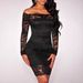 Lace Bodycon Dress – Off-Shoulder Elegance With Sheer Panels For Evening Glamour_ecoleips.com