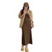 Autumn New Korean Fashion Knitted Camisole + Cardigan Jacket 2-Piece Set Maternity Dress_ecoleips.com