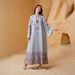 Women’s Clothing Muslim Women's Robe V Neck Printed Tassel Temperament Dress_ecoleips.com