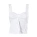 AB367 European And American Style Wo's Summer New Solid Color Square Neck Ruched Backless Camisole Top T-shirt For_ecoleips.com