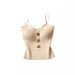 ng2510292 2025 Summer New Style Little Knitted Tube Camisole Vest Inner Women's Outer Wear Sleeveless Beautiful Back Short_ecoleips.com
