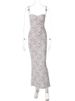Tossy Spring Lace Printed Maxi Dress For Women Backless Fashion Patchwork High Waist Spaghetti Slim Dress Female Halter Dresses_ecoleips.com
