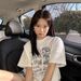 Summer Short-sleeved T-shirt Women's New Loose Fat Mm High-end Alphabet Top_ecoleips.com