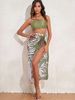 Women's Clothing Slimming Printed Swimsuit Tummy Control Fashionable Hot Spring Summer Sexy Swimwear Sun Protective One-Piece_ecoleips.com