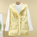 Trendy Hooded Puffer Vest For Women – Slim-Fit Quilted Sleeveless Jacket, Lightweight & Stylish (M-XXL, Khaki/Green/Black/Beige/Navy/Yellow)_ecoleips.com