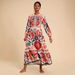 2026 Autumn European American Women Printed Long Sleeve Waist Slim Long Dress_ecoleips.com
