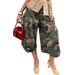 Women's Clothing Women's Casual Camouflage Cargo Pants Street Fashion Loose Wide Leg Trousers Style With Pockets_ecoleips.com