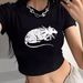 Cross-Border Foreign Trade European American Hot-Selling Women's Summer New Sweet And Spicy Printed T-Shirt_ecoleips.com