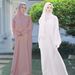 M189 # Four Color Clothing Muslim Women's Robe Malay Indonesian Dress With Headscarf_ecoleips.com