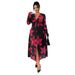 Floral Wrap Dress For Women – Plus Size, Flattering & Elegant V-Neck Summer Dress_ecoleips.com