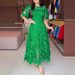 Women's Clothing Summer New Women's Temperament Round Neck Hollow Lace Dress Women's Clothing_ecoleips.com