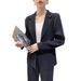 2024 Spring Autumn Women's Blazer With A Stylish Design, Comfortable And Casual, Slimming, Thickened, Pleated,_ecoleips.com