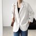 Women’s Clothing Small Suit Jacket For Women Korean Style Loose Spring And Autumn British Style White Short Ins Suit Small Top_ecoleips.com