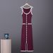 Summer Sexy Hot Girl Slim Fit Button Slit Design Hip Skirt European And American Celebrity Style Suspender Dress for Women_ecoleips.com