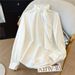 Women's Clothing French Style Women's Long Sleeved Blouse Beaded Sophisticated Chic Unique Top For Spring For Formal & Casual_ecoleips.com