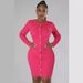 Women's Clothing Fashion Wool Round Neck Knitted Slim Dress_ecoleips.com