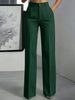 Women's High-Waisted Striped Wide-Leg Suit Pants Summer Elegant Fashionable Versatile Bottoms_ecoleips.com